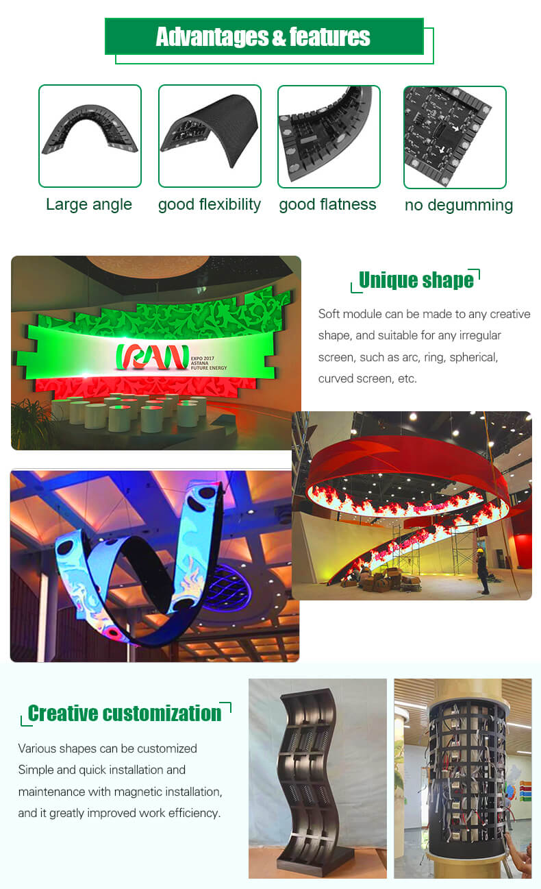 Flexibler HD-LED-Bildschirm