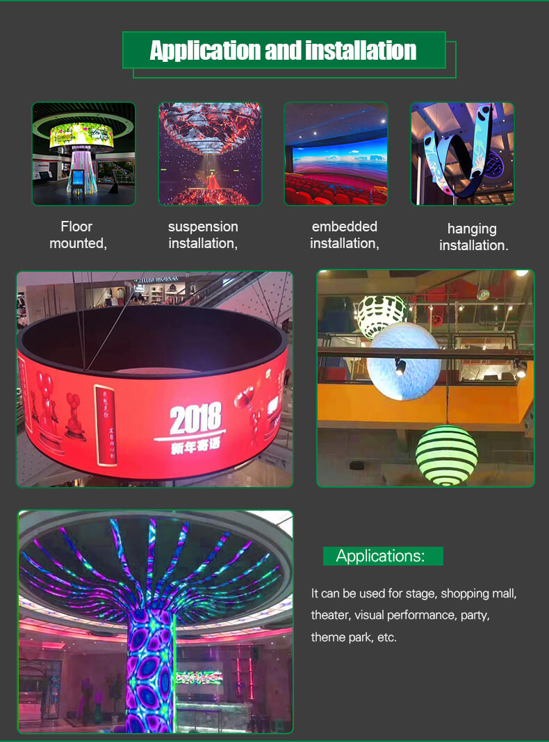 flexibles LED-Bildschirmpanel