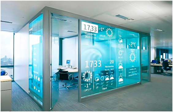 Transparente LED-Anzeige