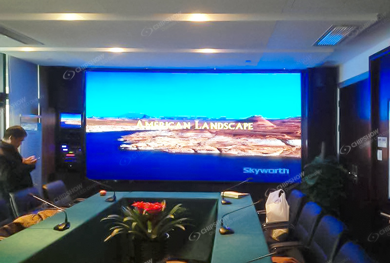 Hochauflösendes P2.5-LED-Bildschirmprojekt für einen Konferenzraum einer bestimmten öffentlichen Einrichtung in Zhejiang